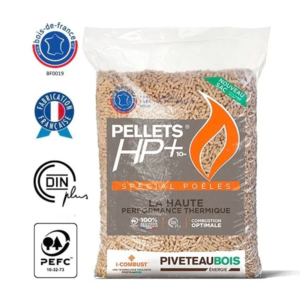 Granulés de bois Piveteau HP+ — 72 Sacs de 15kg